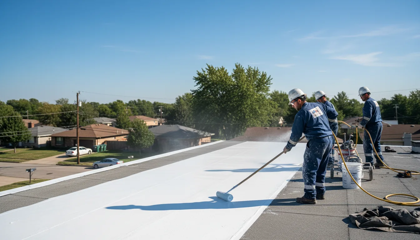 Commercial roof coating in Fostoria, MI near me